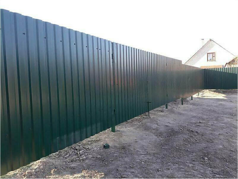 Забор, ворота, калитка из зеленого профлиста 150м фото 5 в Туркестане