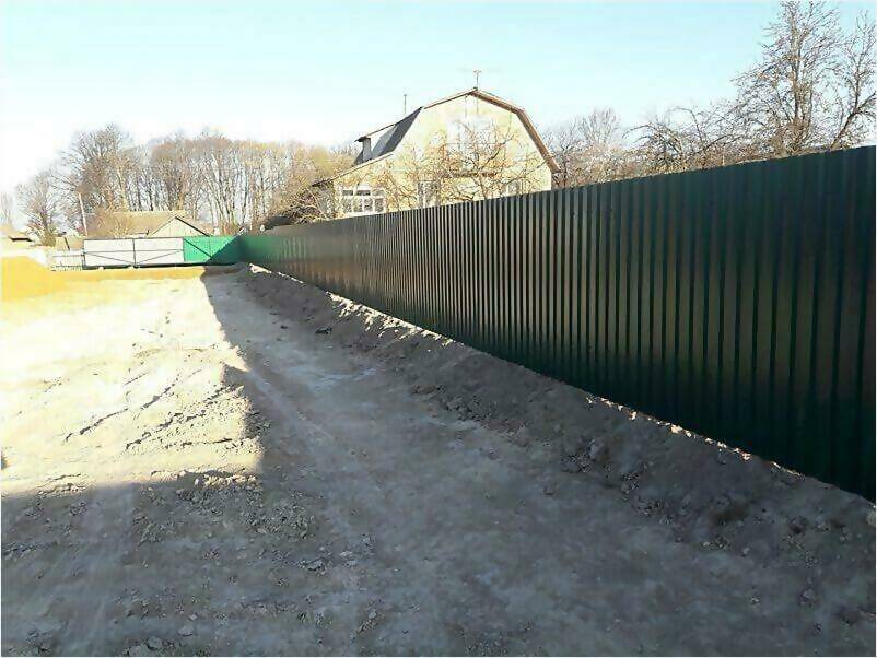 Забор, ворота, калитка из зеленого профлиста 150м фото 4 в Туркестане