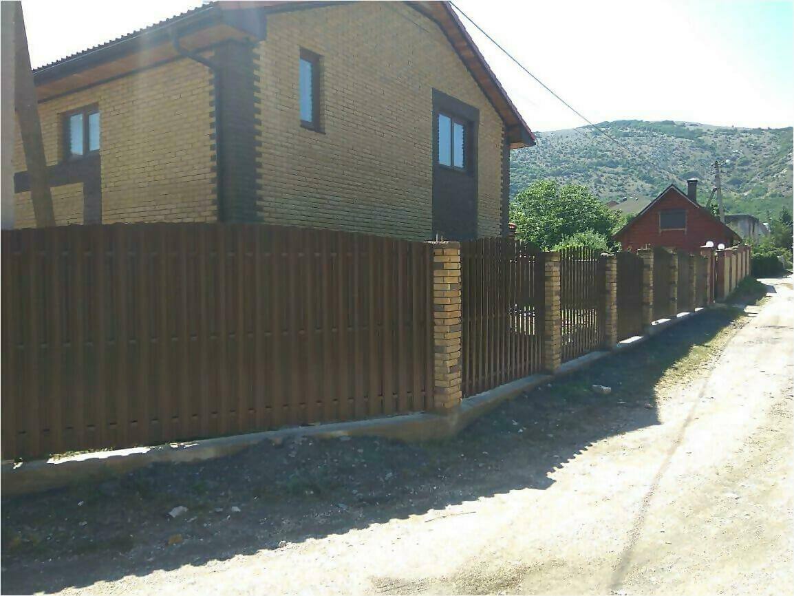 забор из штакетника 110м фото7 в Туркестане