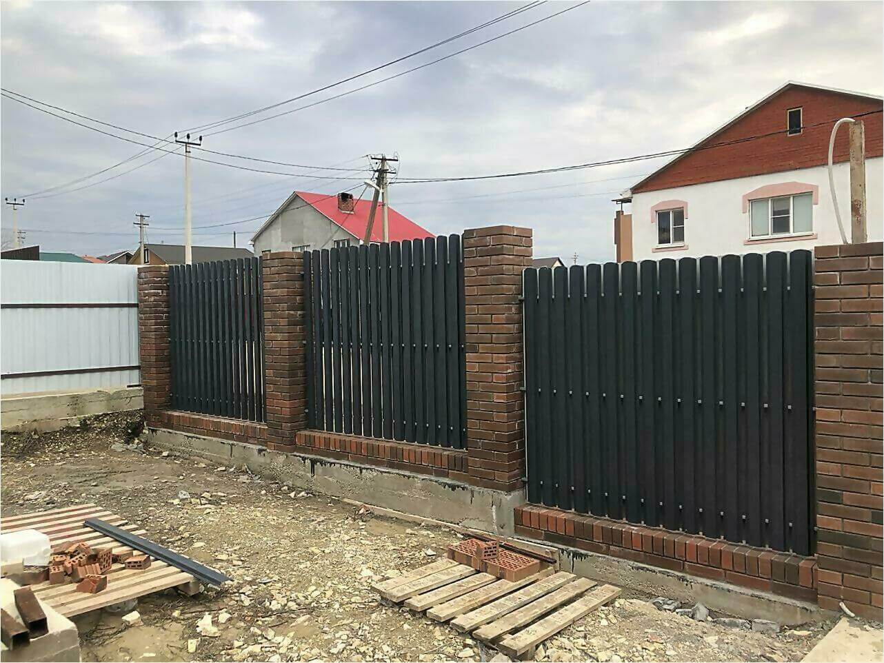 Забор из штакетника 115м фото3 в Туркестане