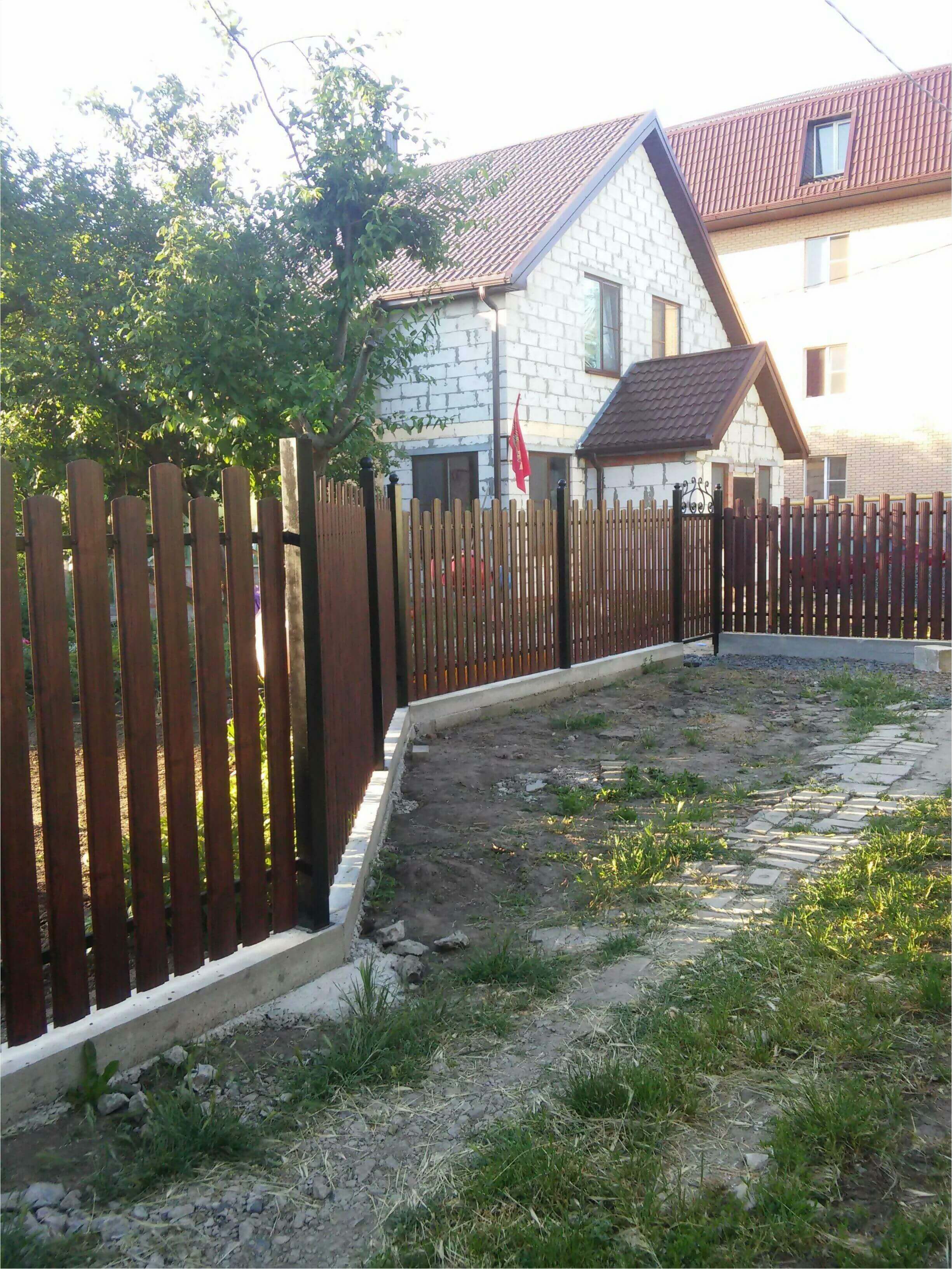 Забор из штакетника 90м фото4 в Туркестане