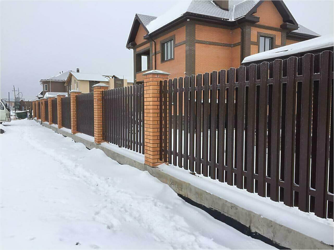 Забор из штакетника 95м фото1 в Туркестане