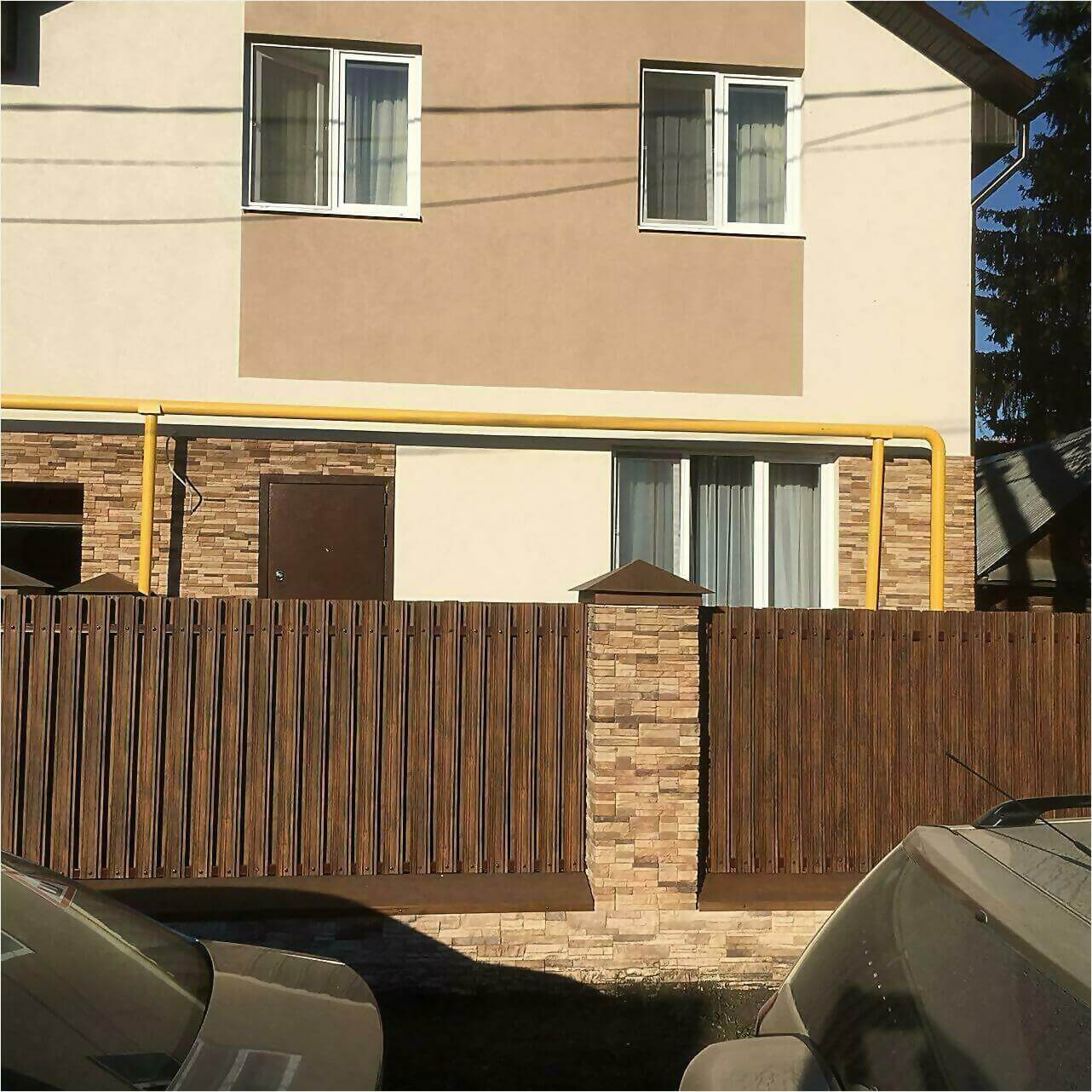 забор из штакетника 70м каштан фото1 в Туркестане