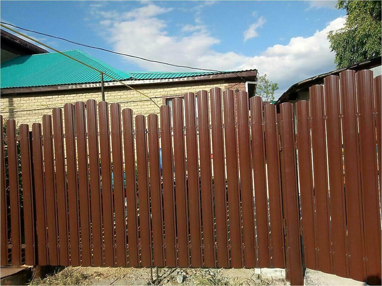 забор-ранчо из штакетника 70м фото3 в Туркестане