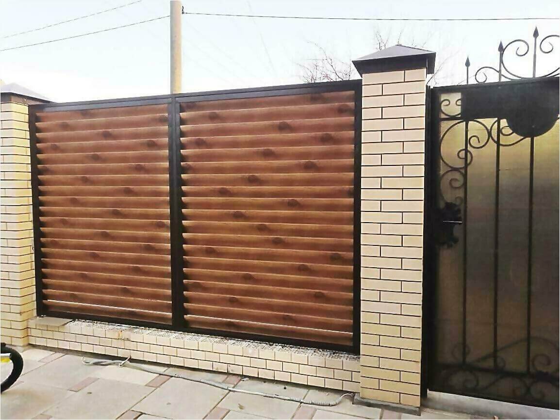Забор жалюзи 50м светлое дерево фото8 в Туркестане