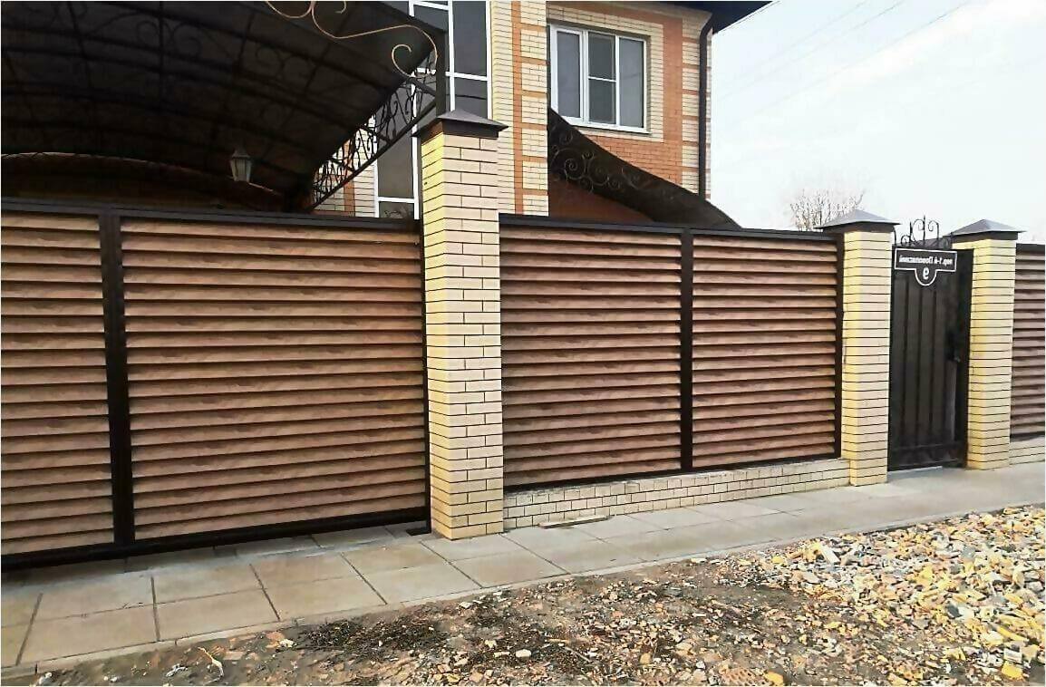 Забор жалюзи 50м светлое дерево фото5 в Туркестане