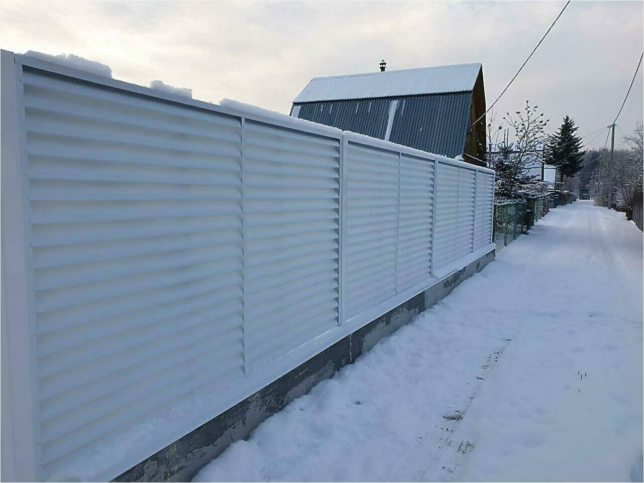 Забор жалюзи 150м RAL9003 фото2 в Туркестане
