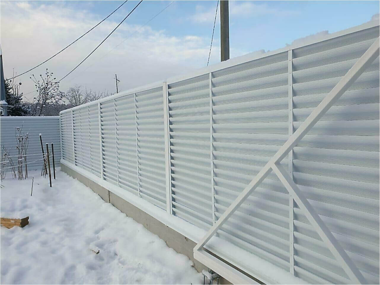 Забор жалюзи 150м RAL9003 фото3 в Туркестане