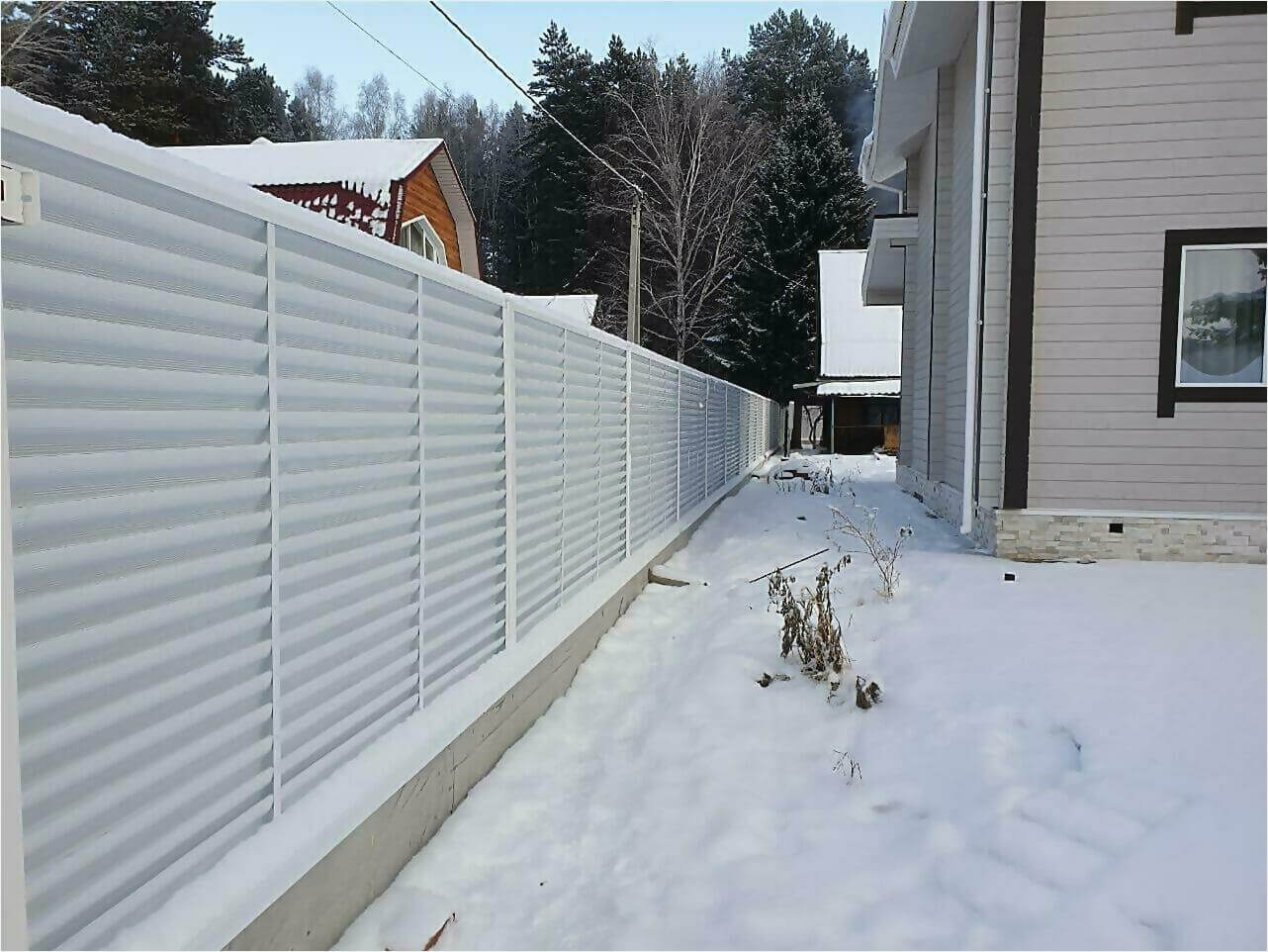 Забор жалюзи 150м RAL9003 фото4 в Туркестане