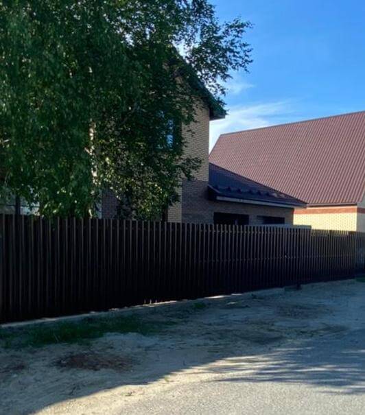забор из штакетника шоколад фото3 в Туркестане