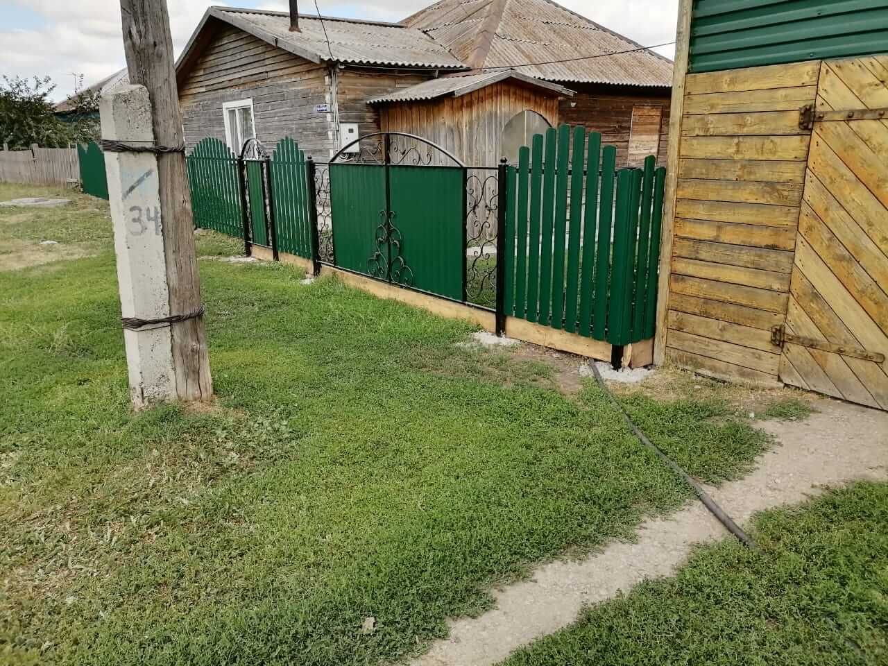 забор из штакетника Зеленый Мох фото2 в Туркестане