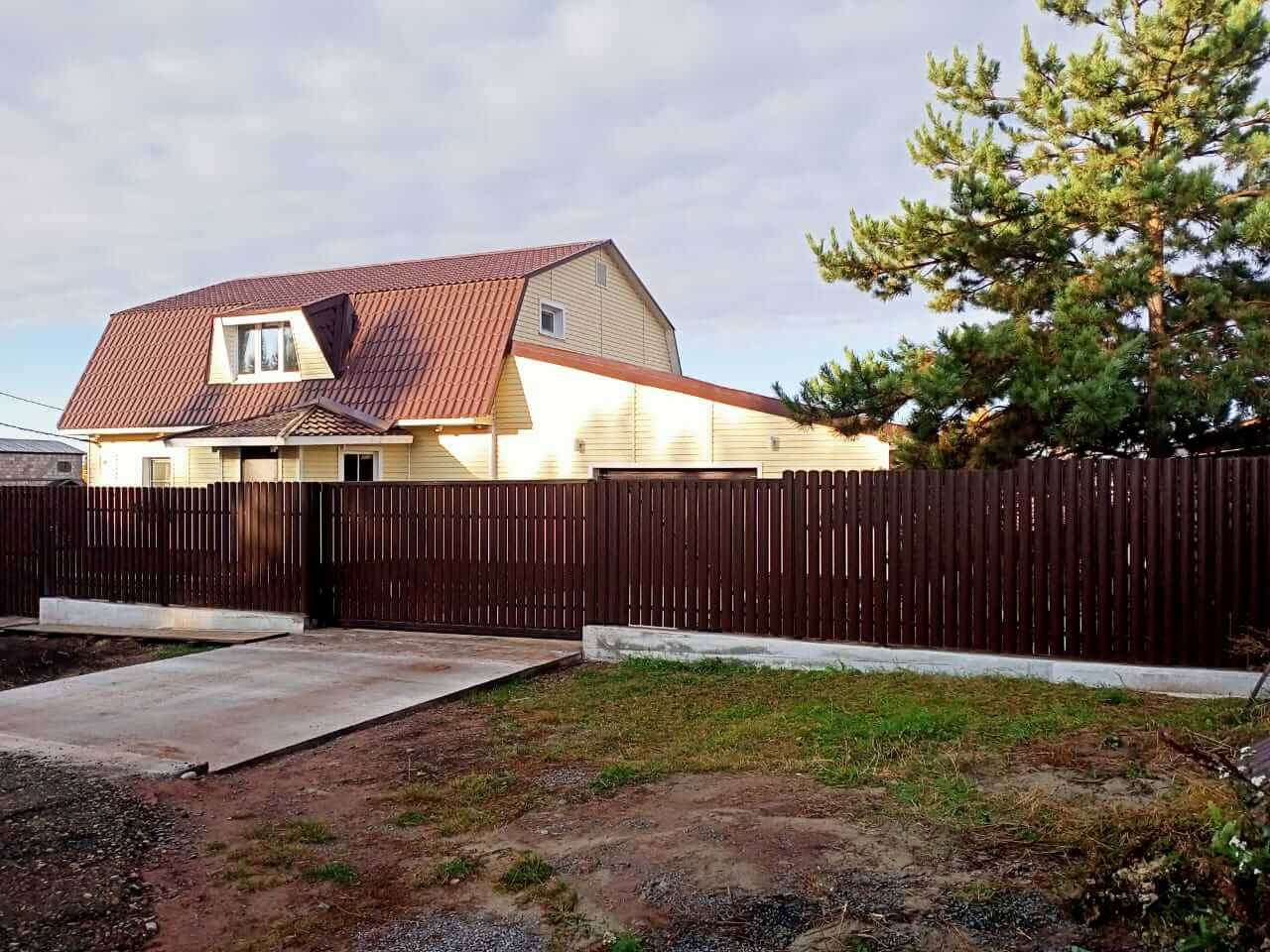 забор из штакетника шоколад фото2 в Туркестане