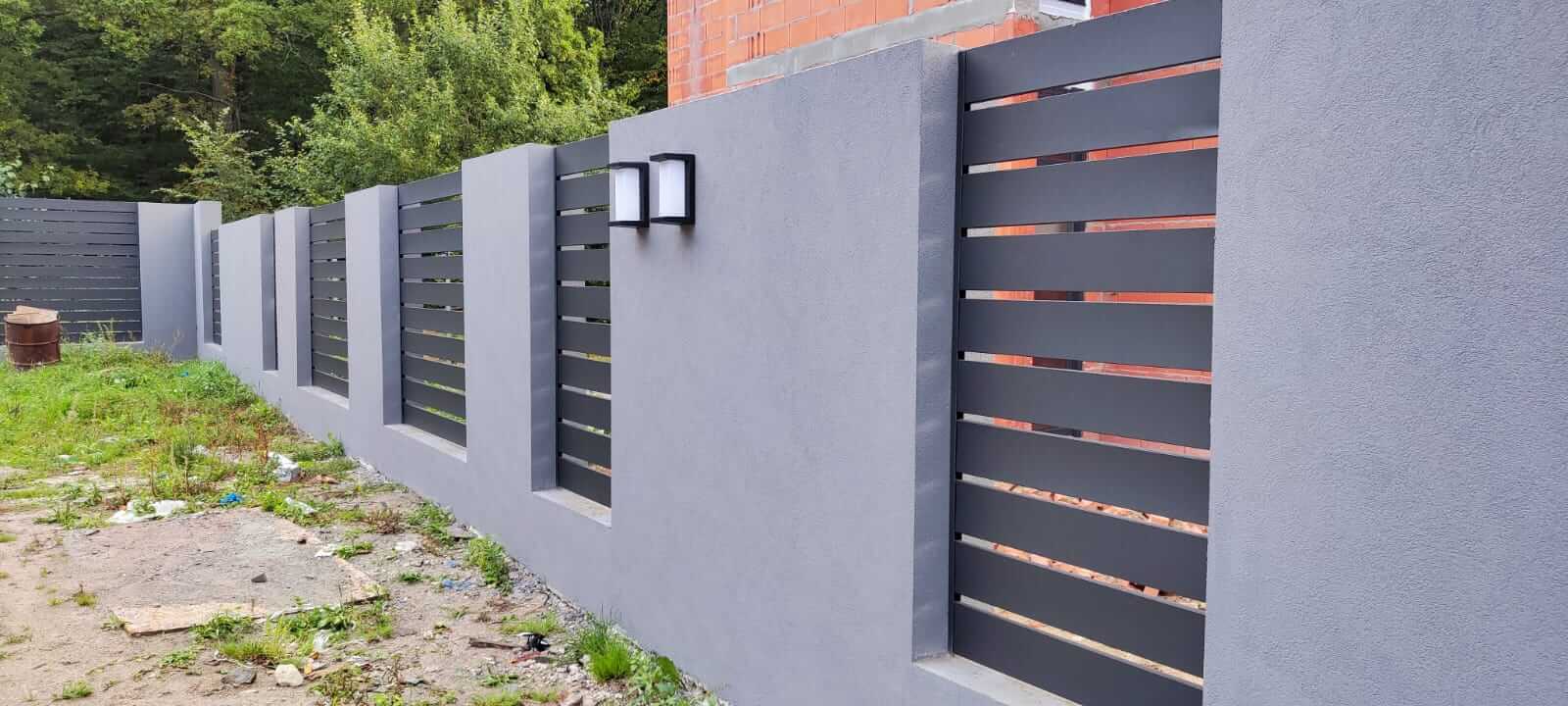 забор из металлопланкена RAL7024 Серый Графит МАТТЕ фото6 в Туркестане