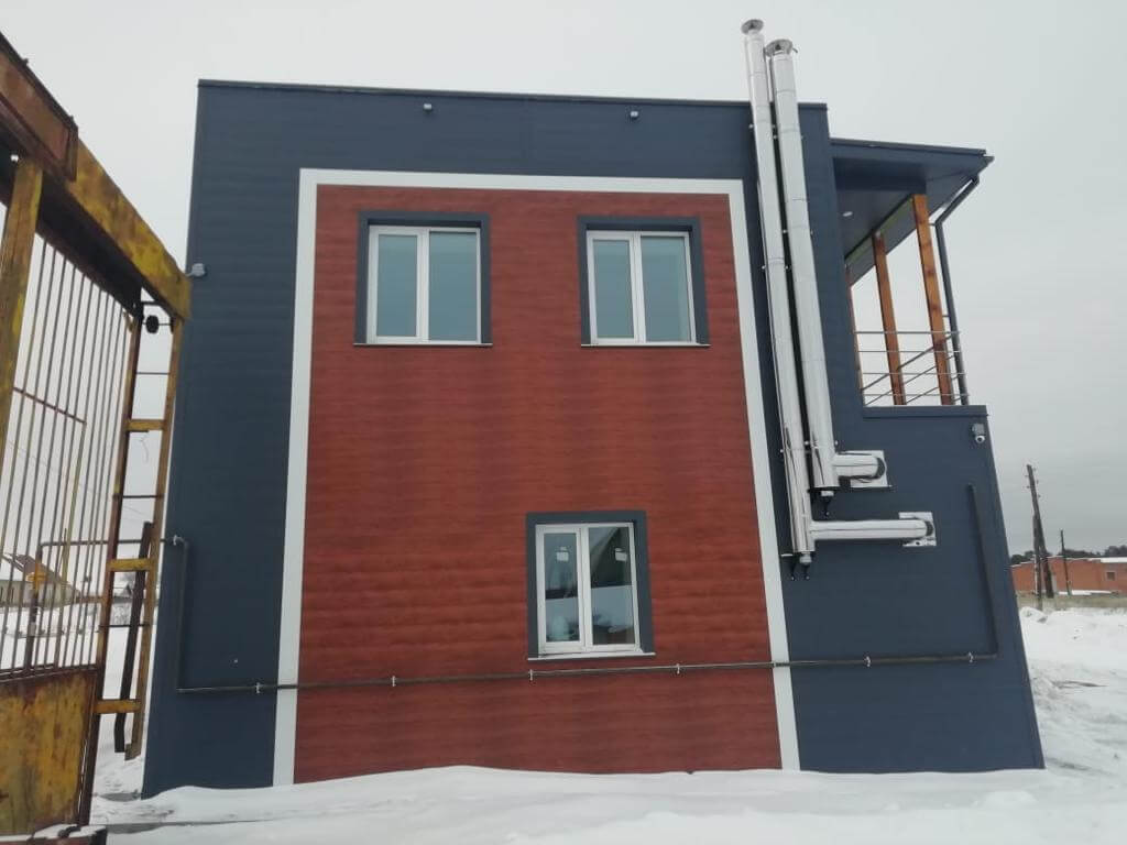 потолочно-стеновые панелеи RAL7024 серый Графит + Printech Темное дерево фото8 в Туркестане