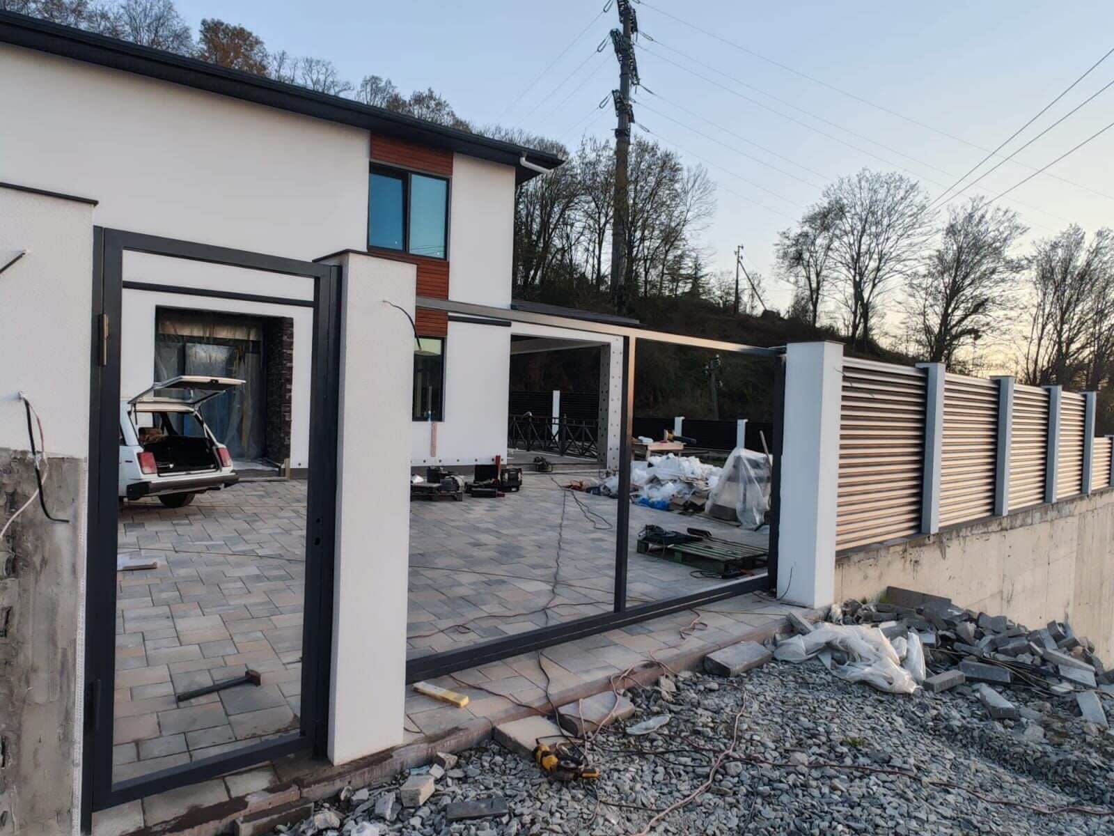 Забор-жалюзи 57м RAL7024/7024 Серый Графит двусторонний фото 7 в Туркестане
