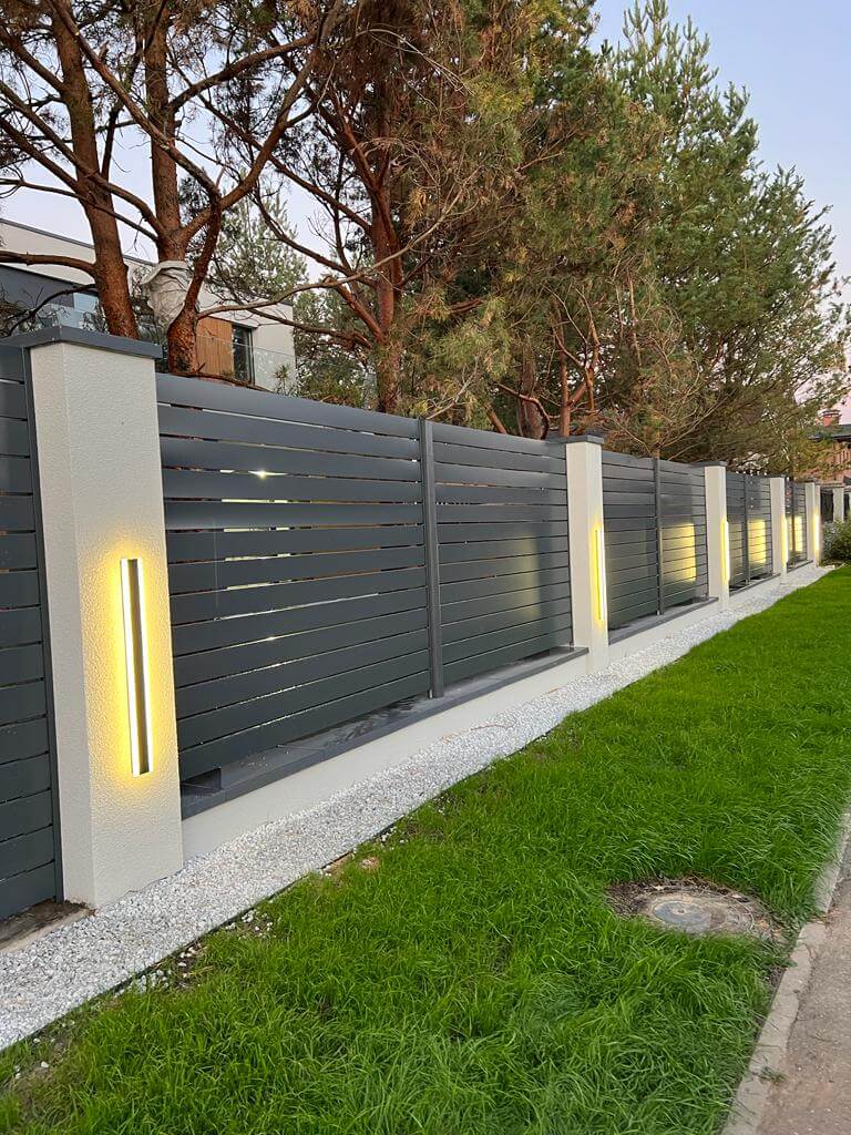 Забор-ранчо из металлопланкена 36м RAL7024 Серый Графит фото 13 в Туркестане