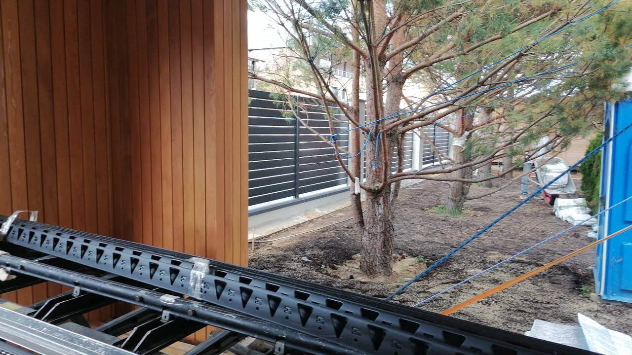 Забор-ранчо из металлопланкена 36м RAL7024 Серый Графит фото 2 в Туркестане