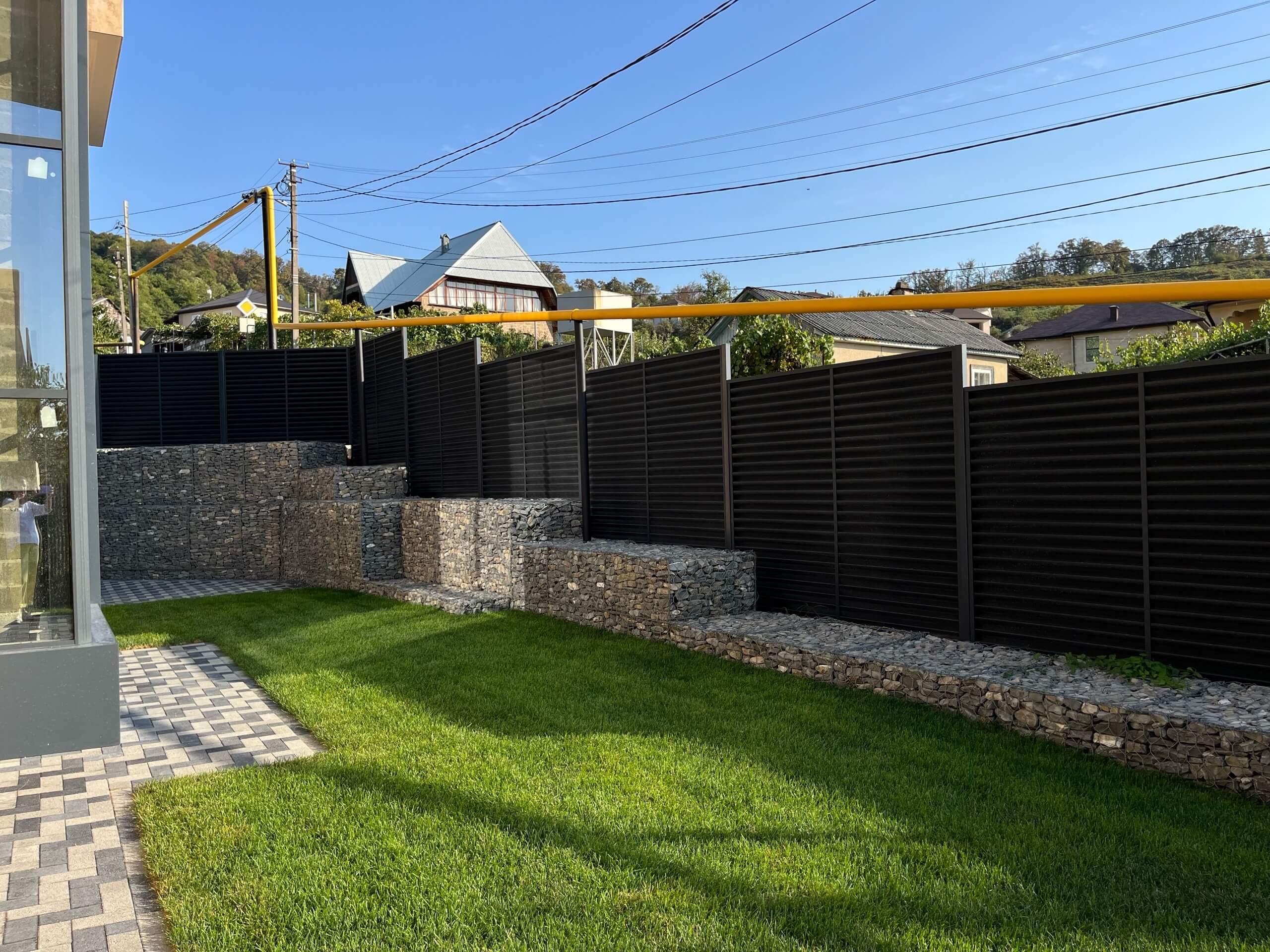 Забор-жалюзи 54м RAL7024/7024 Серый Графит двусторонний МАТТЕ фото 8 в Туркестане