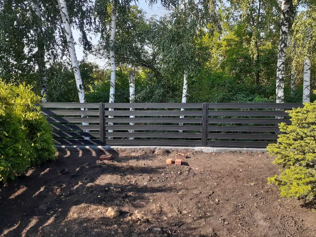 Забор-ранчо из металлопланкена 48м RAL9005 Черный МАТТЕ в Туркестане