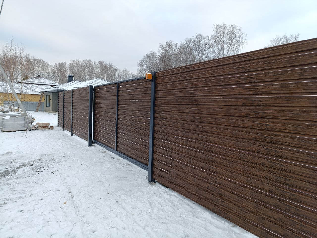 Забор-ранчо из евроштакетника 58м Темный Каштан 3D Принтек фото 1 в Туркестане