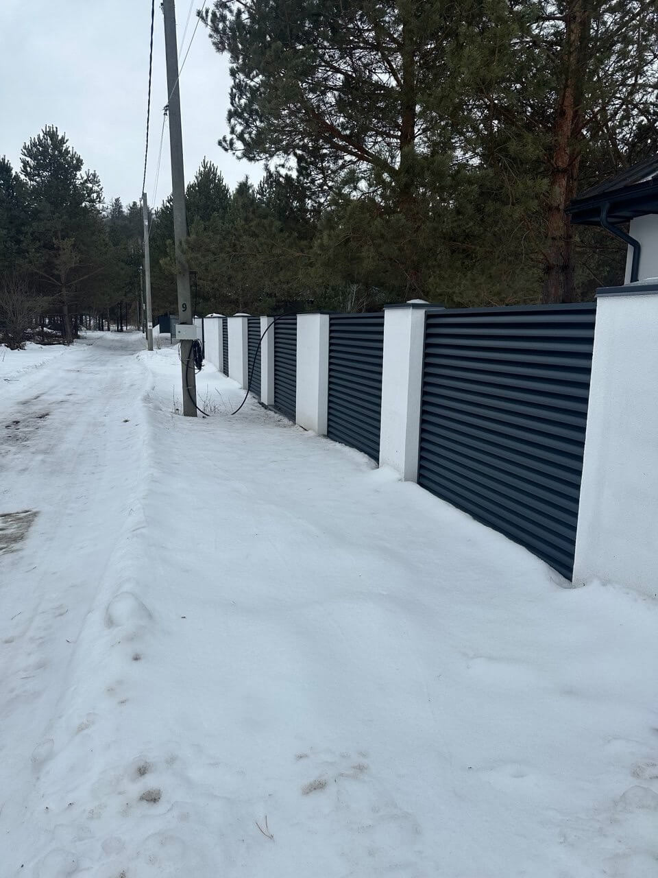 Забор-жалюзи 76м RAL7024/7024 Серый Графит двусторонний МАТТЕ фото 5 в Туркестане