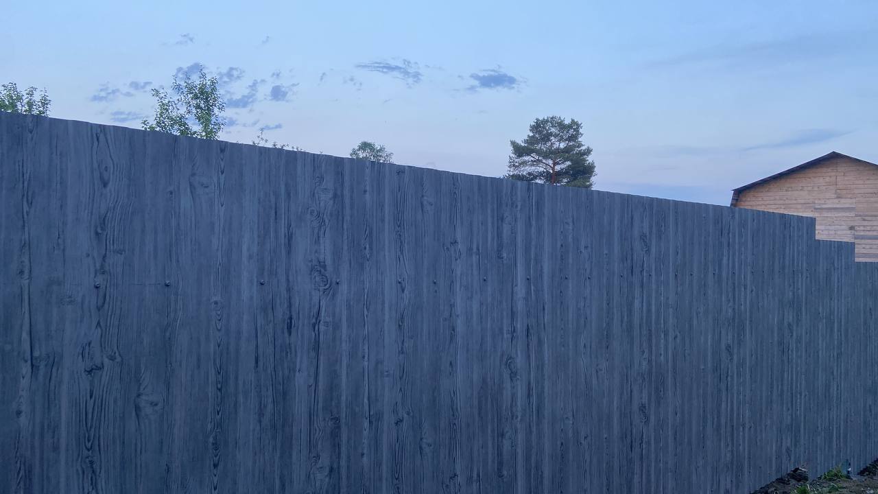 Забор из профнастила НС-10 42м Светлая Береза SteelArt фото 4 в Туркестане