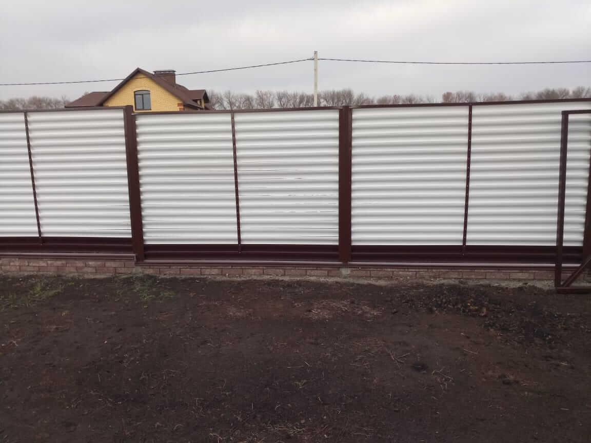 Забор-жалюзи 22м RAL9003/9003 Белый двусторонний фото 1 в Туркестане