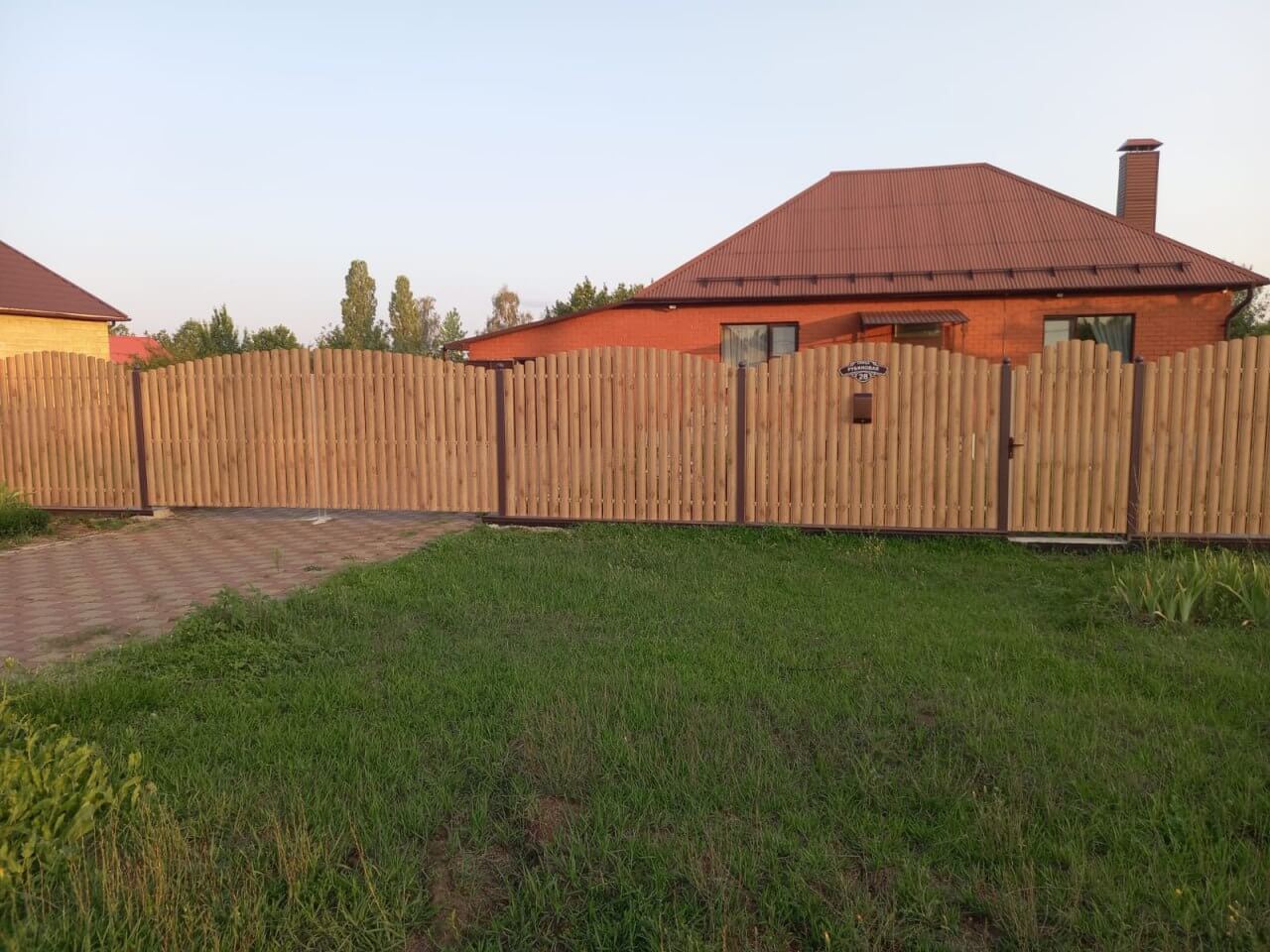 Забор из евроштакетника 24м Клен Светлый SteelArt фото 3 в Туркестане