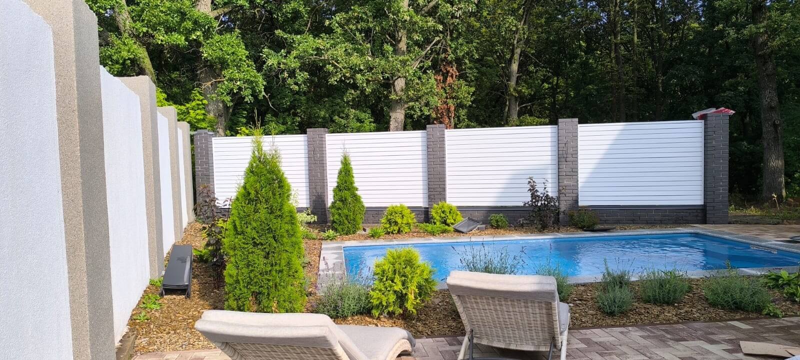 Забор-жалюзи из ламелей Хай-Тек 54м RAL9003 Белый фото 1 в Туркестане