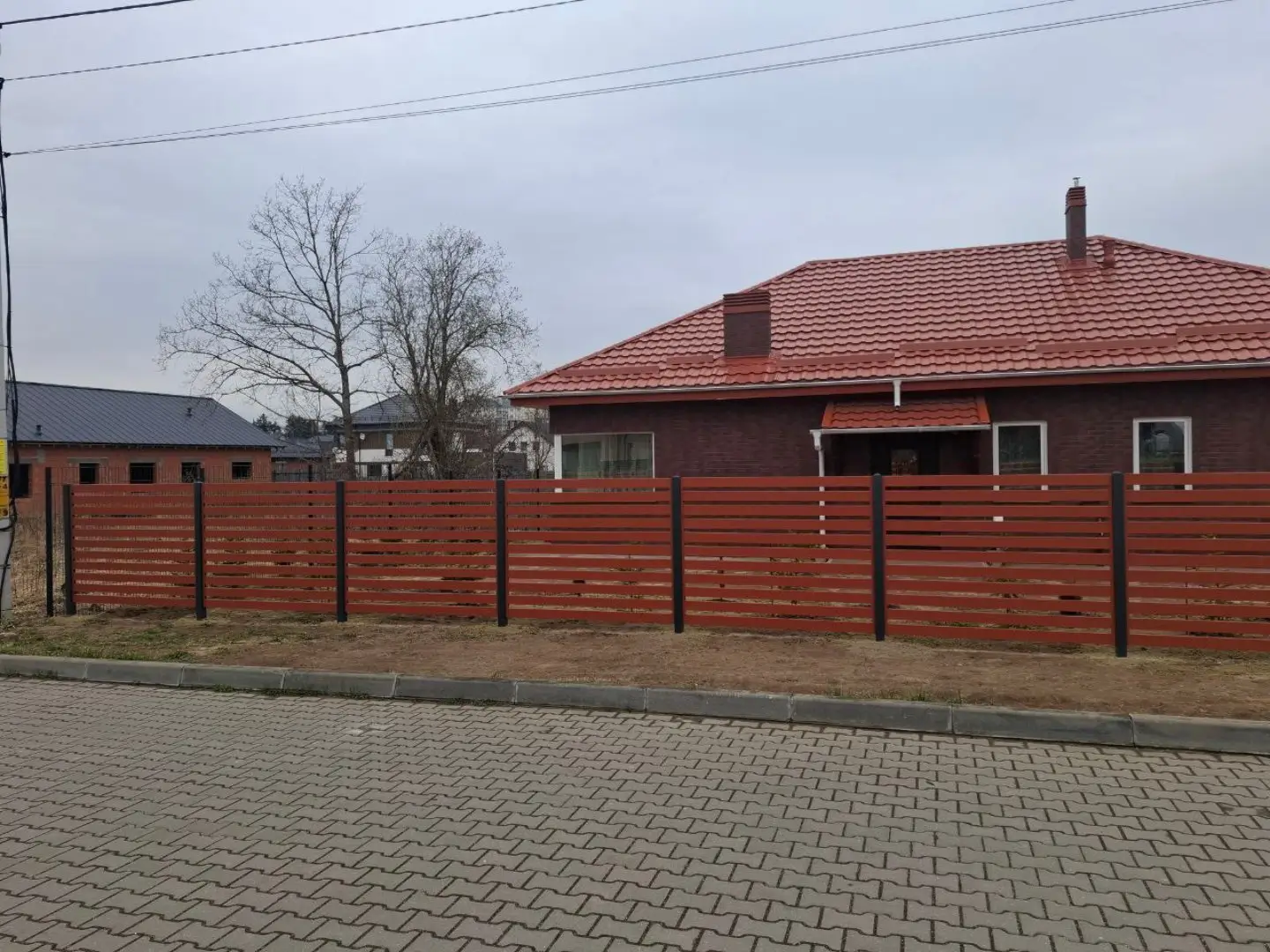 Забор-ранчо из металлопланкена 18м RAL8004 Терракотовый фото 3 в Туркестане